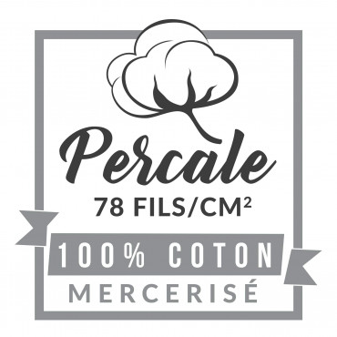 Housse de couette Percale - Astoria Gris